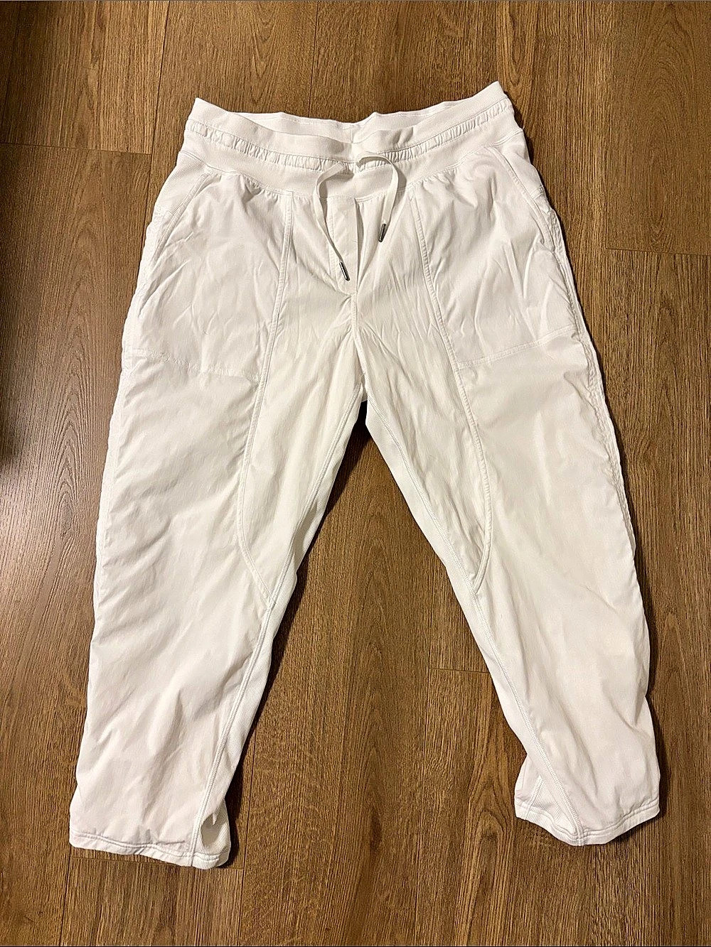 lululemon Dance Studio Mid-Rise Pant White Joggers Size 12